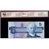Image 2 : Radar;  1986 $5 BC-56e #GPW6161616, BCS Choice Uncirculated-64 Original.  Two Digit Radar.