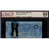 Image 1 : Radar;  2013 $5 BC-69b #HBH0202020, BCS Choice Uncirculated-64 Original.  2 Digit Radar.