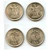 Image 1 : Egypt;  1960 10 Piastres Eagle with Shield BU Silver Coin.  Lot of 2 coins.