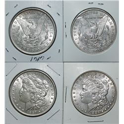 USA;  1886 $1 & 1887.  Lot of 2 coins brilliant AU/UNC.