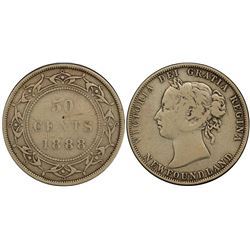 Nfld 1888 50¢ PCGS Very Fine-20.