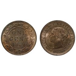 1887 1¢ ICCS Choice Mint State-64RD.  NN835