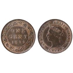 1892 1¢ Obv 3 ICCS Choice Mint State-62 Trace red.