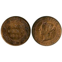 1895 1¢ ICCS Choice Mint State-63RB.