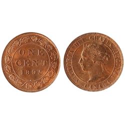 1895 1¢ ICCS Choice Mint State-64RD.  Ex Landon example, 95% lustrous red.