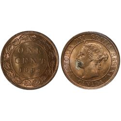 1899 1¢ ICCS Gem Mint State-65RD.  100% red