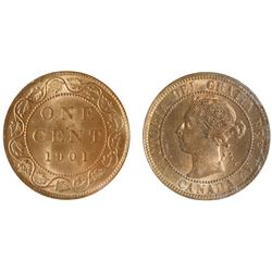 1901 1¢ ICCS Choice Mint State-64RD.  95% red and lustrous.