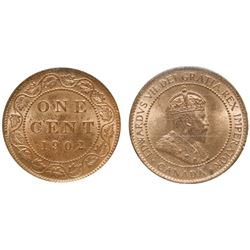 1902 1¢ ICCS Gem Mint State-65RD.  100% lustrous red.