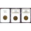 Image 1 : 1906 1¢ Choice Mint State-64BN, 1910 Choice Mint State-64RB & 1912 Choice Mint State-64BN.  Lot of 3