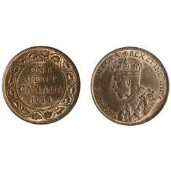 1914 1¢ ICCS Choice Mint State-64RB.  Lustrous issue.