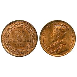 1915 1¢ ICCS Choice Mint State-64RD.  Lustrous 85% Red.