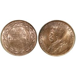 1916 1¢ CCCS/ICCS Choice Mint State-64RD.  Attractive 85% red example.