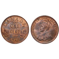 1928 1¢ PCGS/NGC Very Choice Choice Mint State-64RB.  Nice lustre and lots of red remaining.