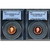 Image 1 : 1997 1¢ & 2002 PCGS PR68RD DCAM.  Lot of 2 coins.