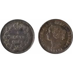 1899 5¢ ICCS Mint State-60.  Attractive tones.