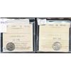 Image 1 : 1902 5¢ & 1907 ICCS Choice Mint State-63.  Lot of 2 coins.