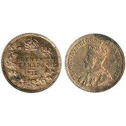 1912 5¢ ICCS Mint State-60.