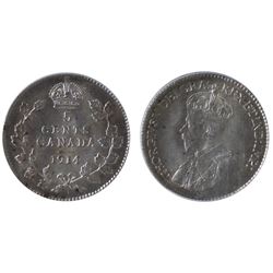 1914 5¢ ICG Choice Mint State-64.  Nice lustre.