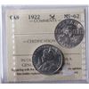 Image 1 : 1922 5¢ ICCS Choice Mint State-62.