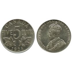 1924 5¢ PCGS Choice About Uncirculated-58.