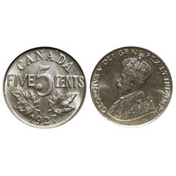 1927 5¢ ANACS Choice Mint State-63.