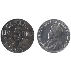 1935 5¢ ICCS Mint State-60.
