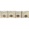 Image 1 : 1937 5¢, 1948 Choice Mint State-63 & 1950, 1953 SF Choice Mint State-64.  Lot of 4 ICCS graded coins