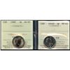 Image 1 : 1988 5¢ & 2002P ICCS Gem Mint State-65.  Lot of 2 coins.