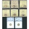Image 1 : 1913 10¢ Sml, 1931, 1932, 1934, 1935, 1937 & 1950 VF to Choice About Uncirculated-58 & 1936 Choice M