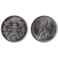 1919 10¢ ICCS Choice Mint State-63.