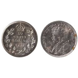 1921 10¢ ICCS Choice Mint State-63.