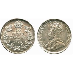 1932 10¢ ICCS Choice Mint State-64.  Full white and lustrous.