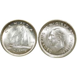 1937 10¢ CCCS/ICCS Gem Mint State-65.  Strong Gem lustrous fields.