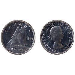 1954 10¢ ICCS PL65 Heavy Cameo.