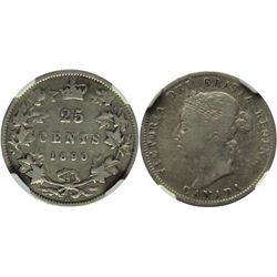 1890H 25¢ NGC Fine-12.