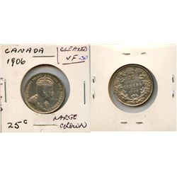1906 25¢ Choice Very Fine-30 polished.
