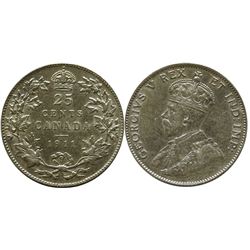 1911 25¢ VF+.