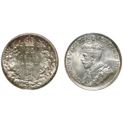 1918 25¢ ICCS Choice Mint State-64.  Flashy lustrous issue.