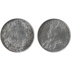 1921 25¢ PCGS Choice About Uncirculated-58.  Better issue well struck with lustre.