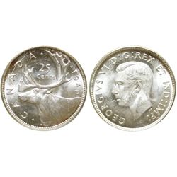 1940 25¢ CCCS/ICCS Choice Mint State-64 Cameo.  Lustrous white with frost finish.