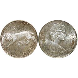 1967 25¢ CCCS/ICCS Gem Mint State-65 Rotated Dies.