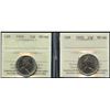 Image 1 : 1969 25¢ & 1970 ICCS Superb Gem Mint State-66.  Lot of 2 coins.