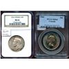 Image 1 : 1952 50¢ & 1962 Choice Mint State-64.  Lot of 2 coins PCGS and NGC graded respectively.