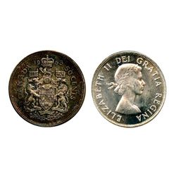 1963 50¢ ICCS Choice Mint State-64.  Lustrous white.   From the G. Keller Collection