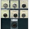 Image 1 : 1967 50¢ ICCS SP66(2), 1970, 1971 1972 & 1976 all ICCS PL66  also includes 1986 ACG Superb Gem Mint 