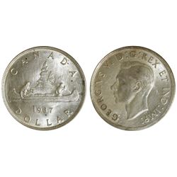 1937 $1 ICCS Choice Mint State-64.  Shadow type toning.