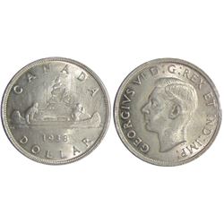 1938 $1 ICCS Choice Choice Mint State-63.  Lovely mild pink tones.