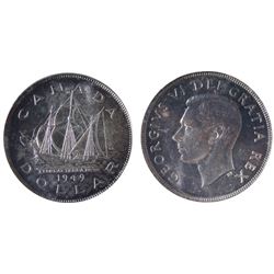 1949 $1 CCCS Gem Mint State-65.  Attractive shade like toning.