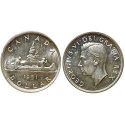 1951 $1 CCCS/ICCS Choice Mint State-64.   Designated by CCCS 5/5 Rotated dies.