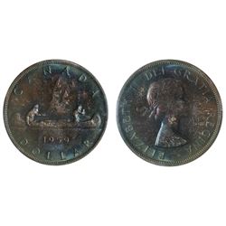 1959 $1 ICCS Choice Mint State-64.  Sharp example with Gem like tones.